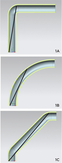 line of sight powder removal